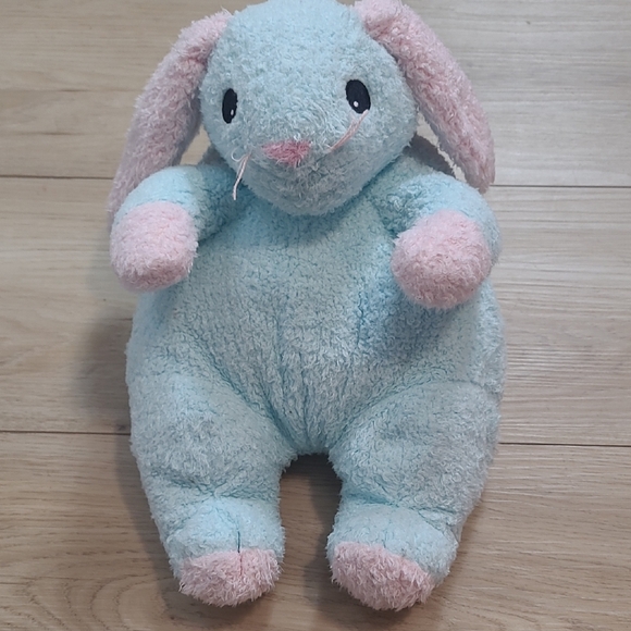 Ty Other - TY 1999 BUNNYBABY BLUE + PINK RATTLE BUNNY PILLOW PAL STUFFED ANIMAL PLUSH SOFT
